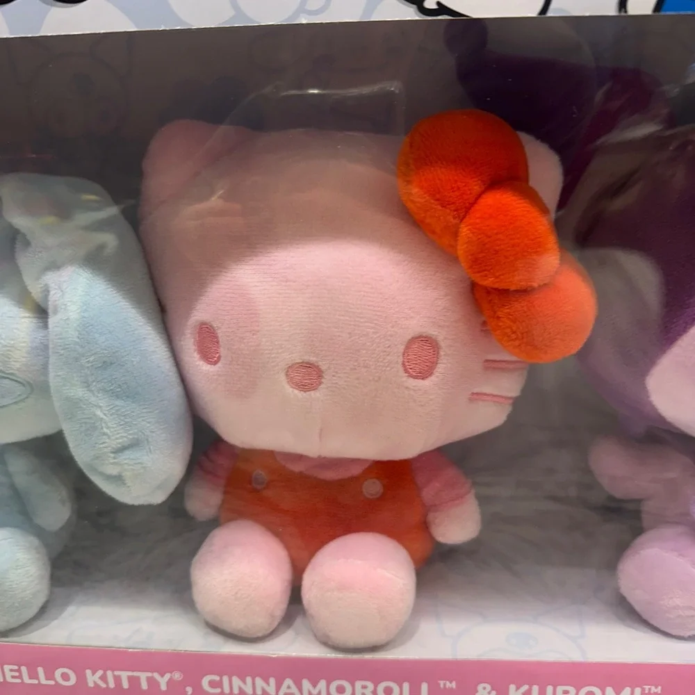 Hello Kitty‎ and Friends Monochrome Plush 3 Pack Cinnamoroll Kuromi Toys